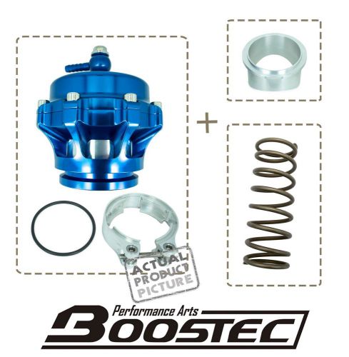Boostec r50 billet blow-off valve bov blue cnc-machined aluminum -10 psi