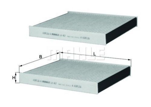 Cabin air filter mahle lak 467/s fits 11-15 bmw 535i 3.0l-l6