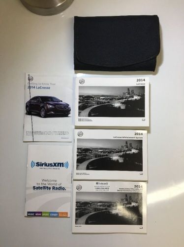 2014 buick lacrosse owners manual set. new!! free same day shipping #0134