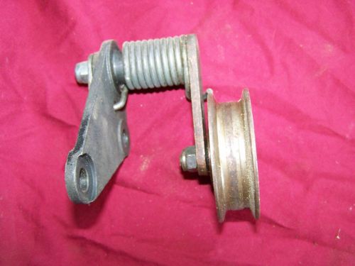 1962-1964 jaguar e-type tensioner bracket idler pulley used oem   63 jaguar xke