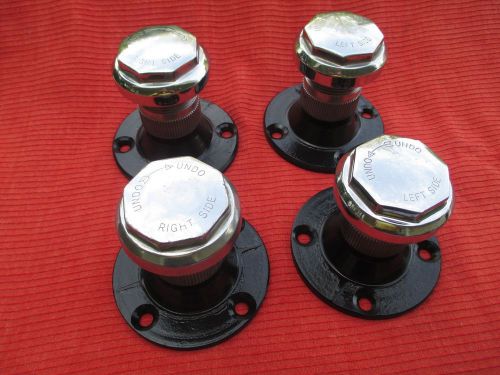 Matched set wire wheel hub adapters &amp; knock-offs triumph tr3 tr4 tr5 tr250 tr6