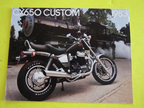 1983 honda cx650 custom cx 650 dealership sales brochure oem original