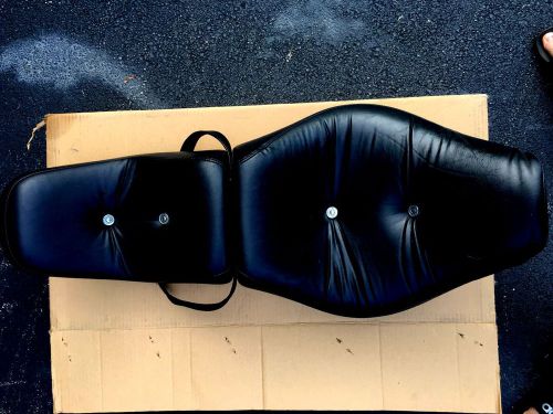 King and queen seat for softail custom w/ shotgun shell inserts