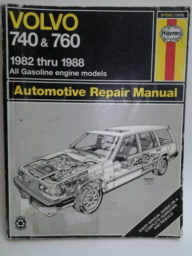 Volvo 740 &amp; 760 1982 - 1988 haynes repair manual
