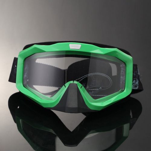 Green motorcycle motocross atv bike mtb off road riding goggles glass windproof