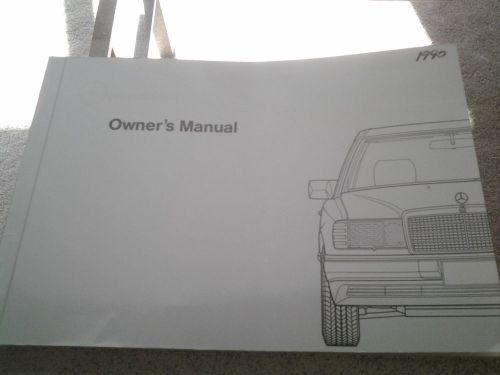 1990 mercedes benz 260e 300e 300ce 300 e 4matic owners manual (8/89) - pristine
