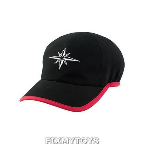 Oem polaris black &amp; red ops tech moisture wicking adjustable baseball cap hat