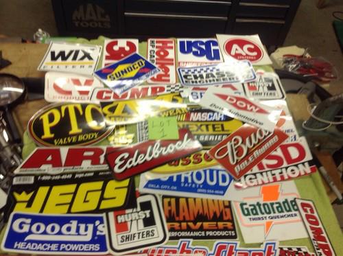 Lot of 30+ racing decals nascar sunoco bud holley lot 1