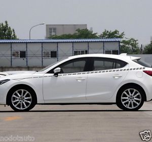 Car decal vinyl graphics side sticker body stripe racing for axela #cb75