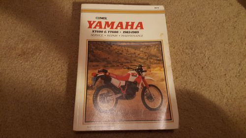Clymer m416 yamaha xt600 tt600 1983-1989 repair manual