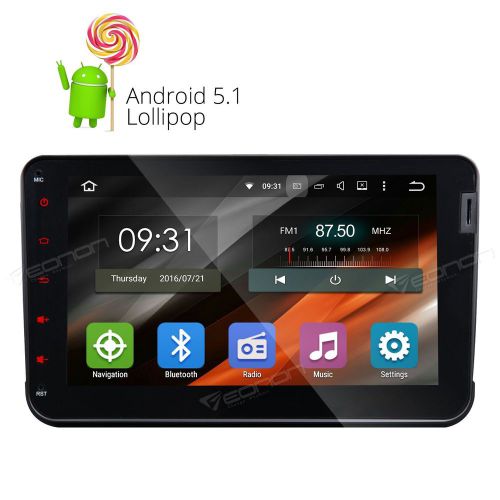 8&#034; hd android 5.1 car stereo gps radio nav for volkswagen skoda seat bluetooth a