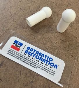 Authentic mopar sunvisor black tips set for a-body b-body e-body