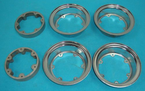 4 x vintage racing go kart margay rupp wheels &amp; spacers 5" x 1 1/2"