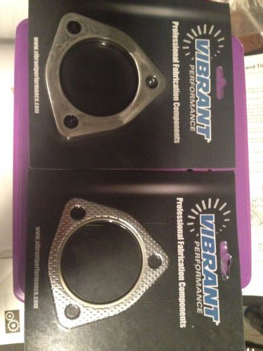 Vibrant 2.5&#034; 3-bolt flange t304 stainless steel gasket 1462 1482s honda acura 3