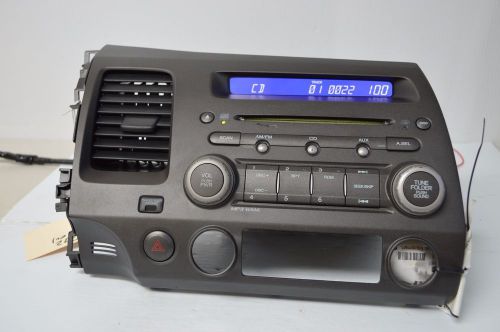 06 07 08 09 10 11 honda civic radio cd mp3 bezel 39100-sna-a040 tested g32#001