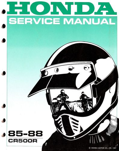 1985 to 1988 honda cr500r motocross motorcycle service manual -cr500-cr 500 r