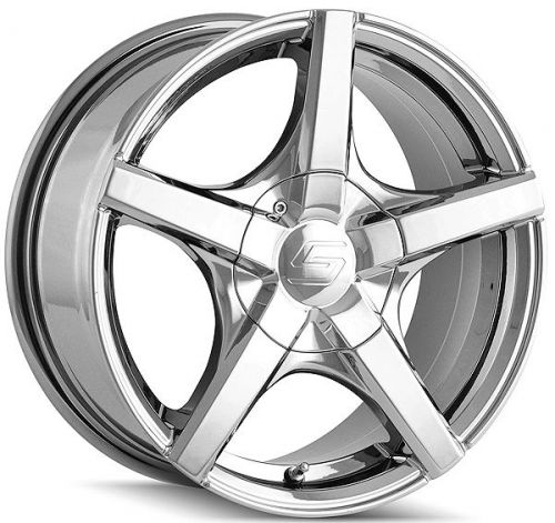 4-new sacchi s72 18x7.5 5x110/5x115 +40mm pvd chrome wheels rims