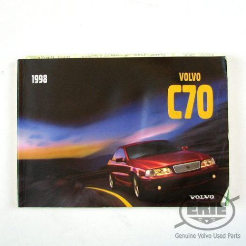 Original volvo owner's manual for volvo c70 1998
