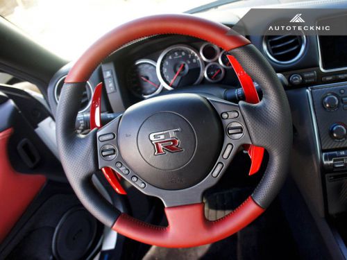 Genuine autotecknic competition shift levers steering paddles for nissan r35 gtr