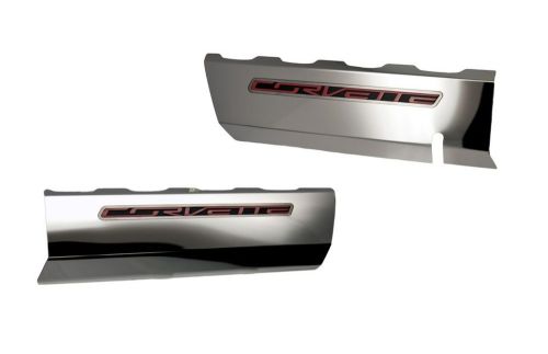 C7/z51 corvette 2pc fuel rail  factory overlay with polished/brushed trim