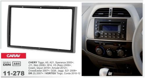 Carav 11-278 2-din car radio dash kit panel for chery tiggo, a5, a21 etc.