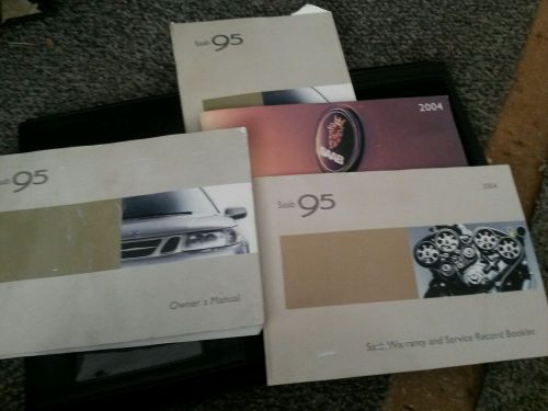 2004 saab 9-5 owners manual and booklets with  case