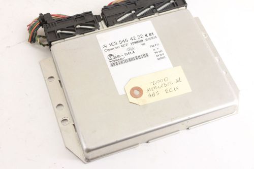 Used oem 00-01 w163 mercedes ml series 163 545 42 32 abs+esp control module unit