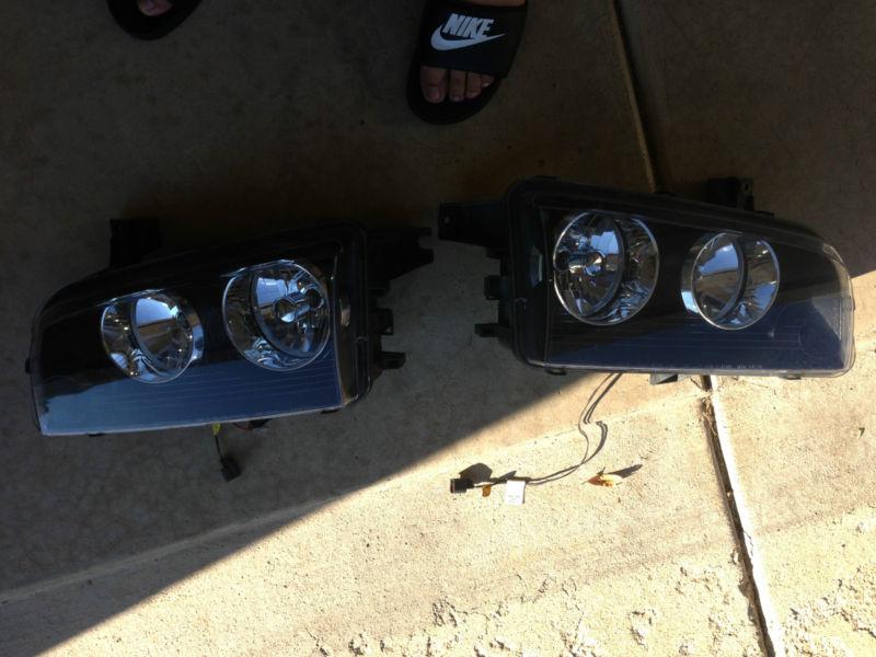 07 dodge charger headlights headlamps left & right lamp pair set