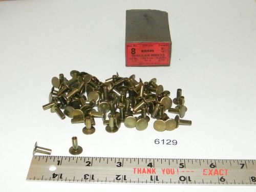 8-8 vintage tubular brass brake clutch rivets qty 100