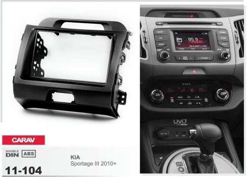 Carav 11-104 2-din car radio dash kit panel for kia sportage (sl) 2010-2016