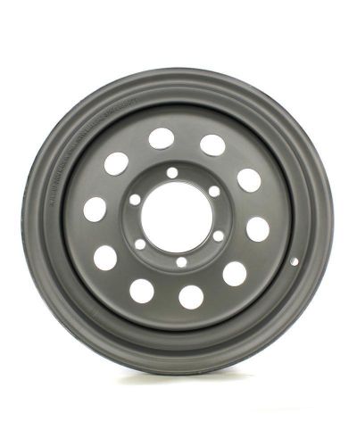 16x6 8-lug on 6.5" silver mod trailer wheel w/ +.5" offset-ws609