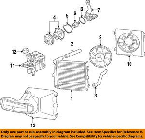 Porsche oem 09-12 boxster-engine coolant recovery tank 98710604703