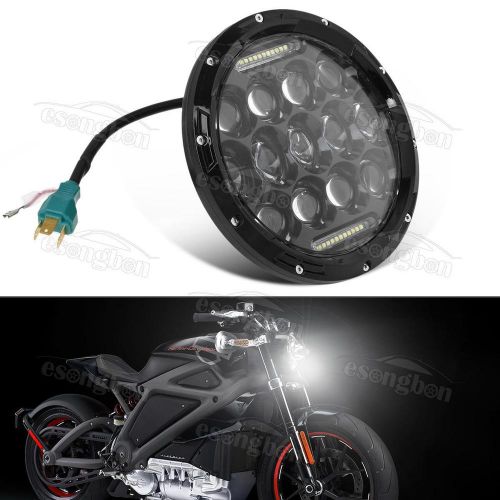 1pc h4 cree led hi/lo beam headlight for harley motorcycle bike 4000lm 75w white