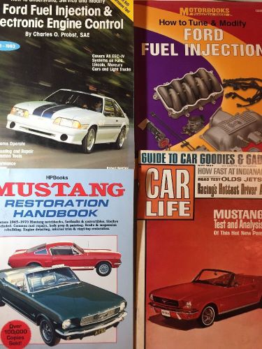 Ford mustang books fuel injection restoration hand book mixed lot