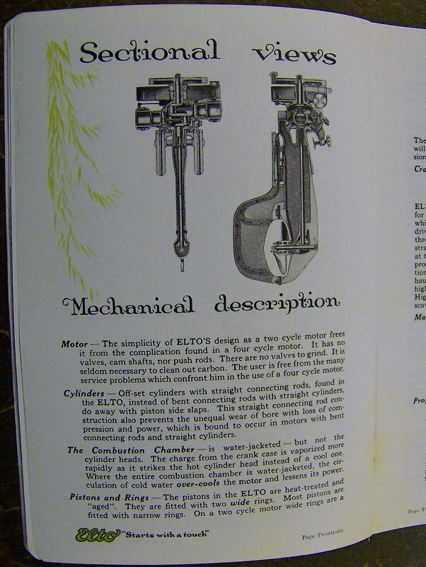 Elto outboard motor wood boat rudder twin 1925 booklet, US $6.99, image 3