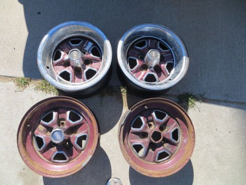 Oldsmobile cutlass rally wheels, set of 4 oem 15 x 7 rims