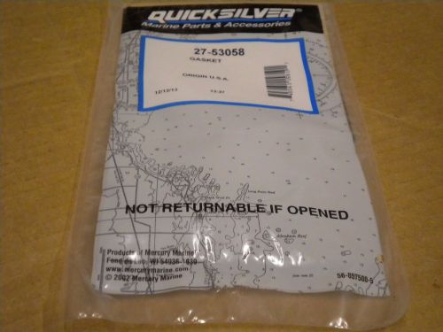 New mercury mercruiser quicksilver part # 27-53058 gasket