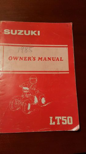 Suzuki 1985 lt 50 owners manual