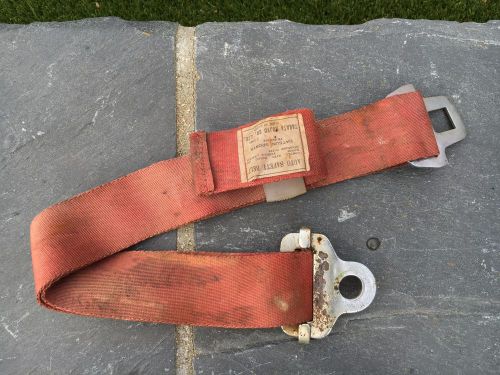 Datsun roadster red seat belt lap strap 1968 1969 1970 fairlady 1600 2000