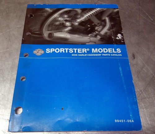 Harley davidson 2006 xl sportster models parts catalog manual # 99451-06a
