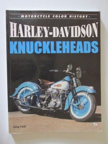 Harley davidson knuckleheads motorcycle color history greg field book *nice*