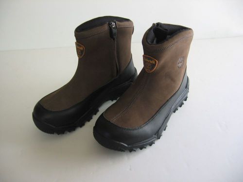 Timberland ladies 7m waterproof leather &amp; rubber zipper work trail boots nwot!!!
