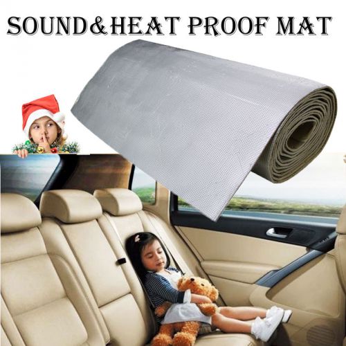 118&#034;x39&#034; 7mm engine door car noise sound deadener heat reflective insulation mat