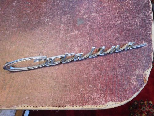 1963 1964 pontiac catalina super duty fender script emblem gm 548482 good