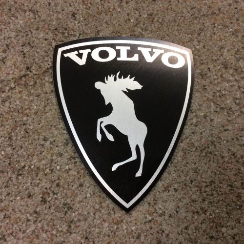 Alstickers moose volvo aluminum car sticker size 2.7&#034;x2.2&#034; (68x56mm) tkns 0.02&#034;
