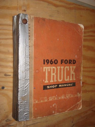 1960 ford truck shop manual original truck service book oem repair