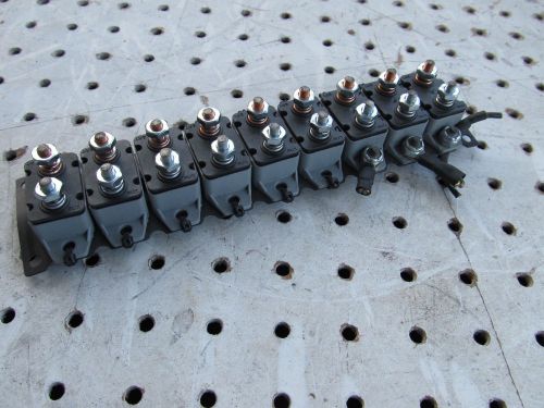 Nascar relay resistor pannel circuit braker 12v 30a x 9 dash gauges toggels