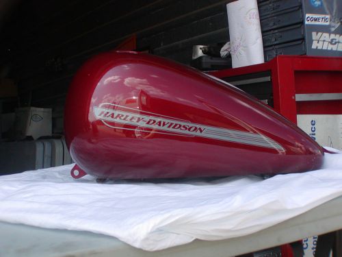 Harley davidson 07- later fxst tank &amp; fender set - fire red pearl