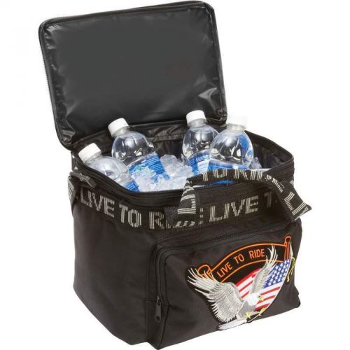 Diamond plate™ live to ride® motorcycle cooler bag