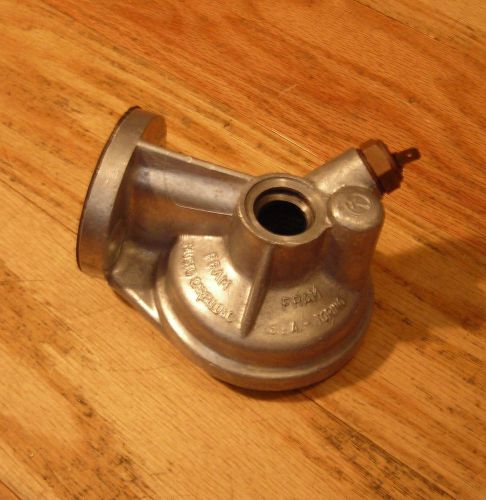 Alfa romeo carelllo fram aluminum oil filter mount beautiful casting, fs, nr!